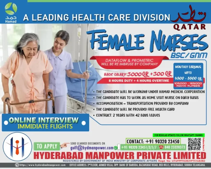 Hiring Female Nurses