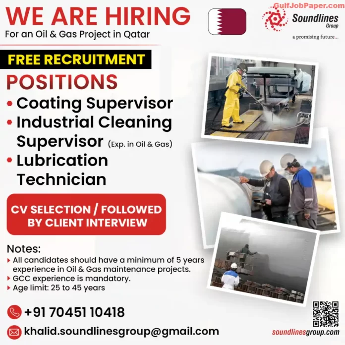 Free Recruitment for an Oil and Gas Project