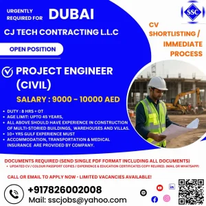 Gulf Jobs for Civil Engineers Dubai