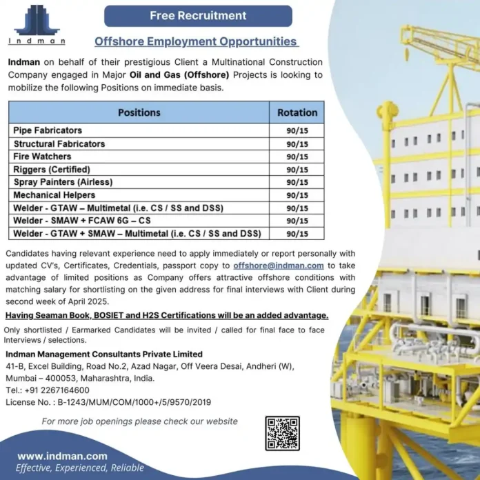 Gulf Offshore Oil and Gas Jobs 2025