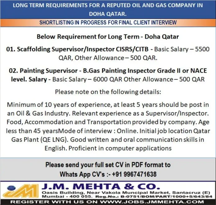 Oil and Gas Industry Professionals at Qatar Gas Plant