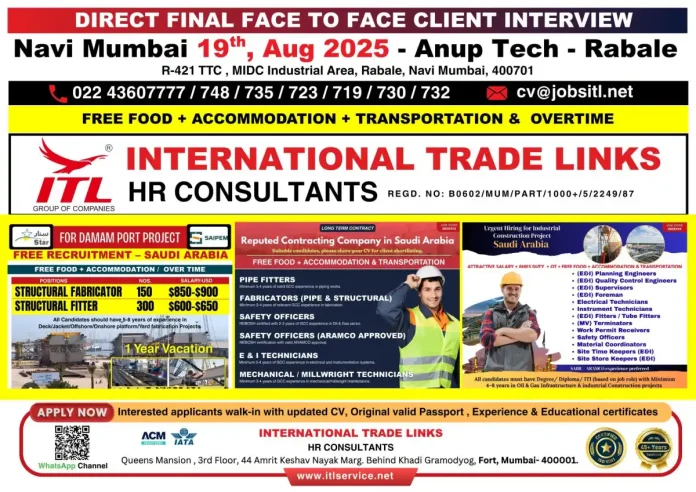 Saudi Arabia Construction Project Recruitment
