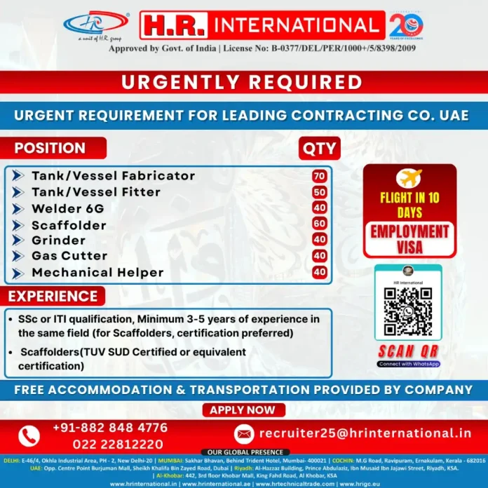 HR International UAE Recruitment Drive