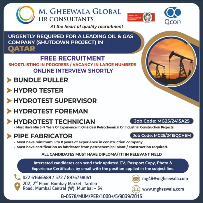 M. Gheewala Global HR Consultants Oil and Gas Recruitment