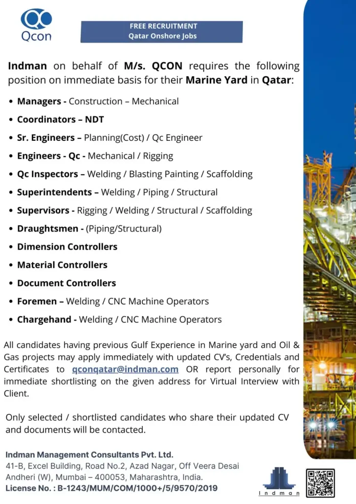 Qcon Recruitment Logo for Qatar Jobs