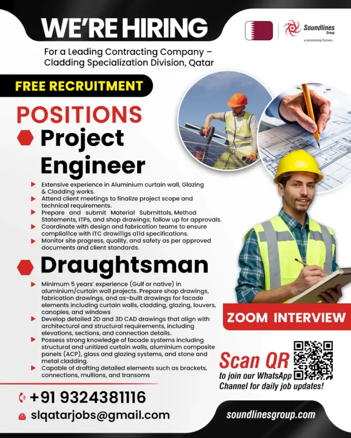 Cladding Division Job Opportunity in Qatar