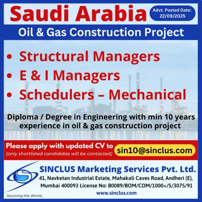 Oil and Gas Construction Site in Saudi Arabia