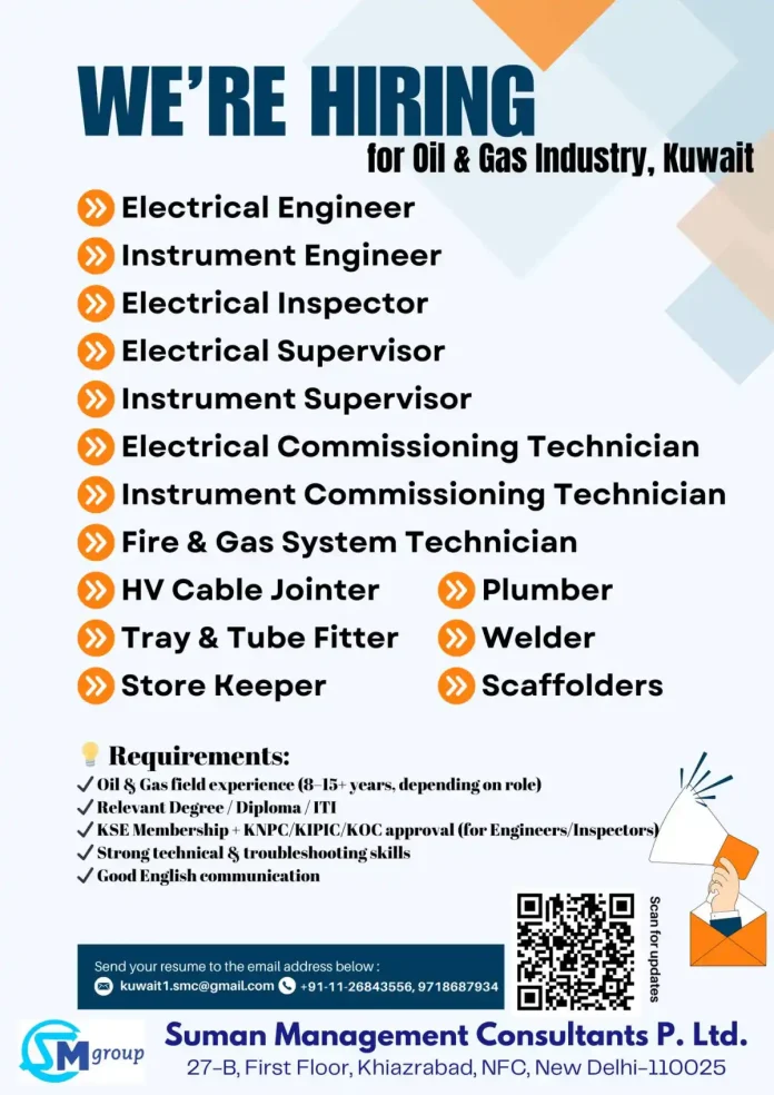 Oil and Gas Industry Jobs in Kuwait with SM Group