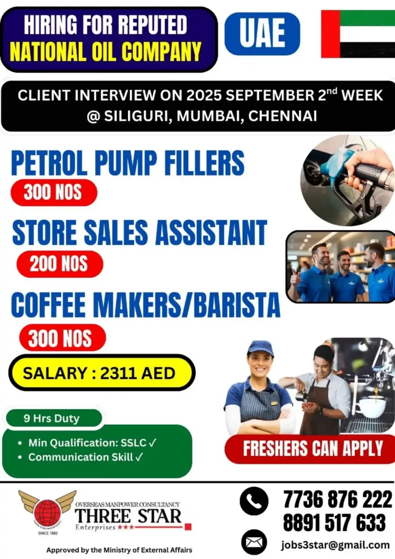 Hiring for UAE National Oil Company – Multiple Positions Available in 2025