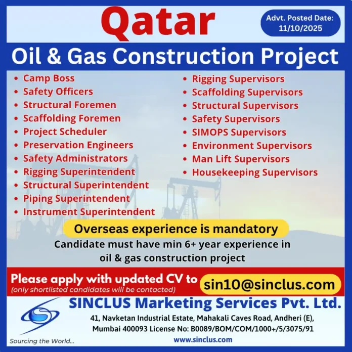 Oil and Gas Construction Project in Qatar