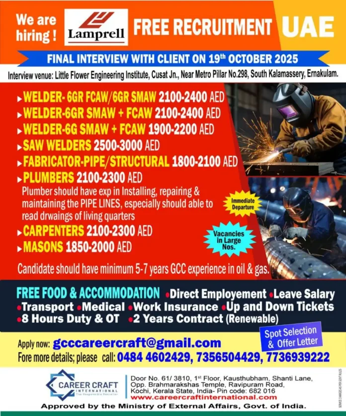 Lamprell UAE Job Recruitment Opportunities
