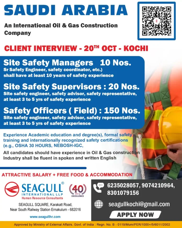 Safety Professionals Working on Oil and Gas Construction Site
