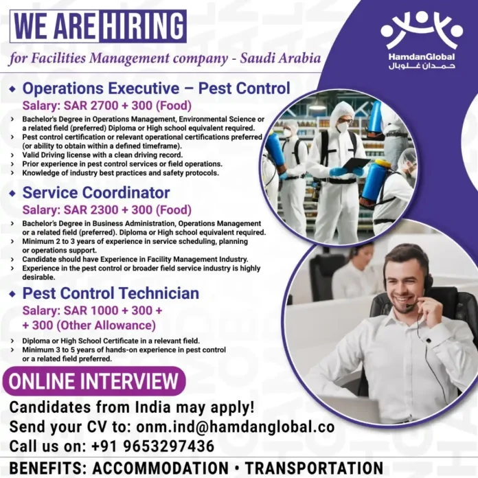 HamdanGlobal Facilities Management Team in Saudi Arabia