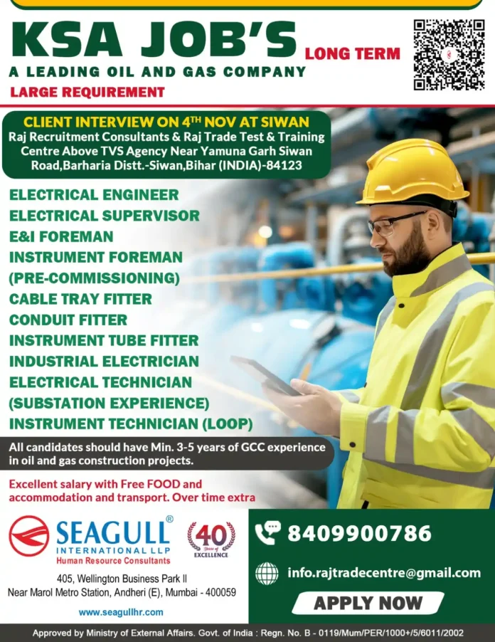 Oil and Gas Jobs Recruitment in Saudi Arabia