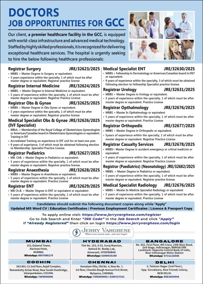 Gulf-Jobs-29-Oct-25-20 Healthcare professionals providing medical care in a GCC hospital setting