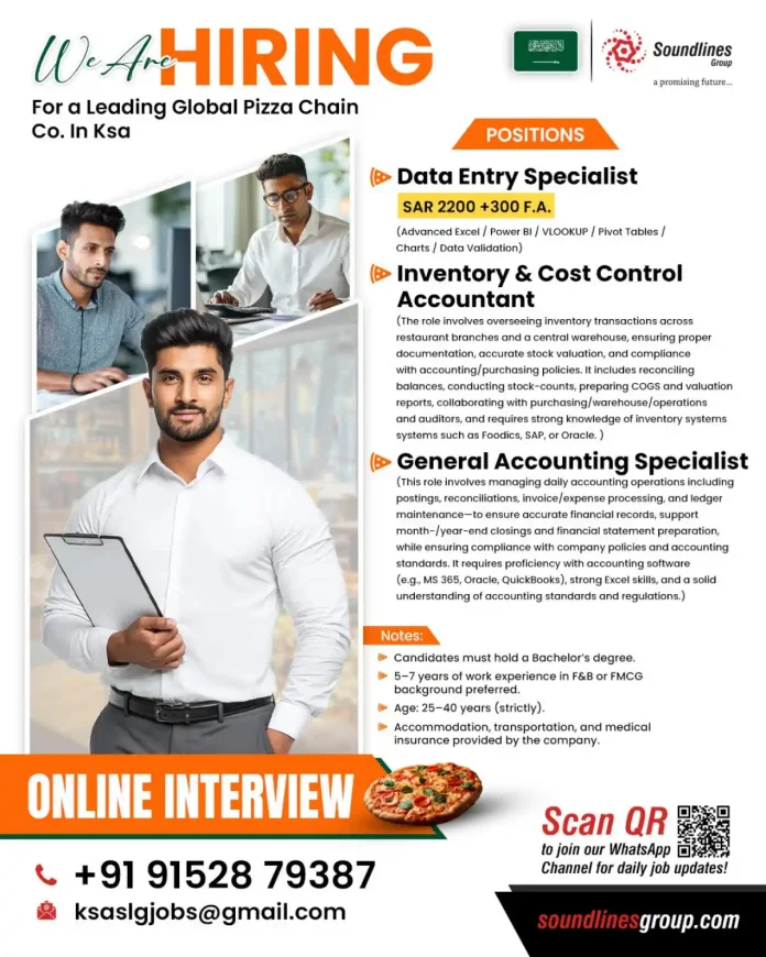 Gulf-Jobs-29-Oct-25-45 Soundlines Group Job Opportunities in Saudi Arabia for Data Entry and Accounting Roles