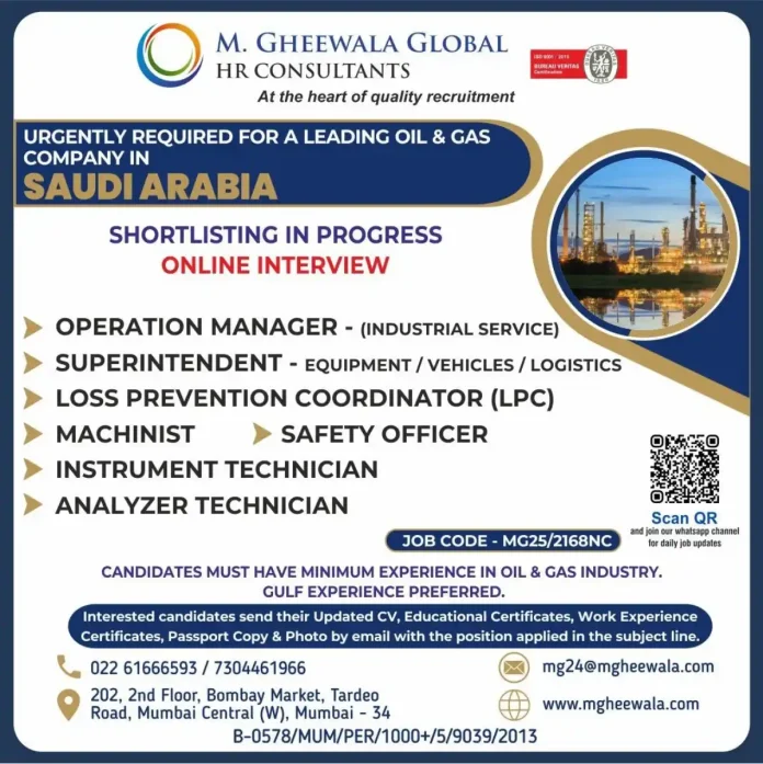 Career Opportunities in Oil and Gas Sector in Saudi Arabia