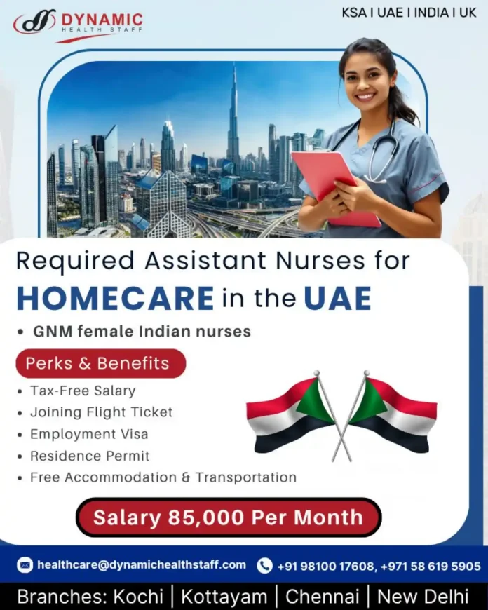 Assistant Nurse providing compassionate homecare in the UAE