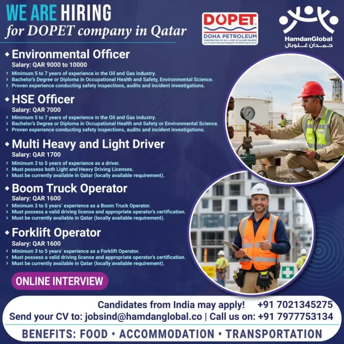 DOPET Company Logo - Oil and Gas Construction Careers in Qatar