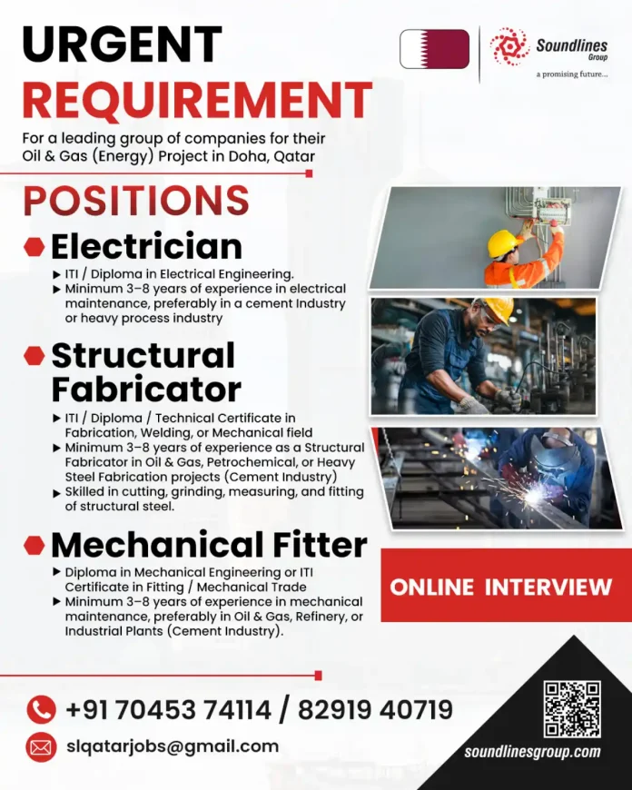 Soundlines Group Oil & Gas Job Recruitment in Doha Qatar