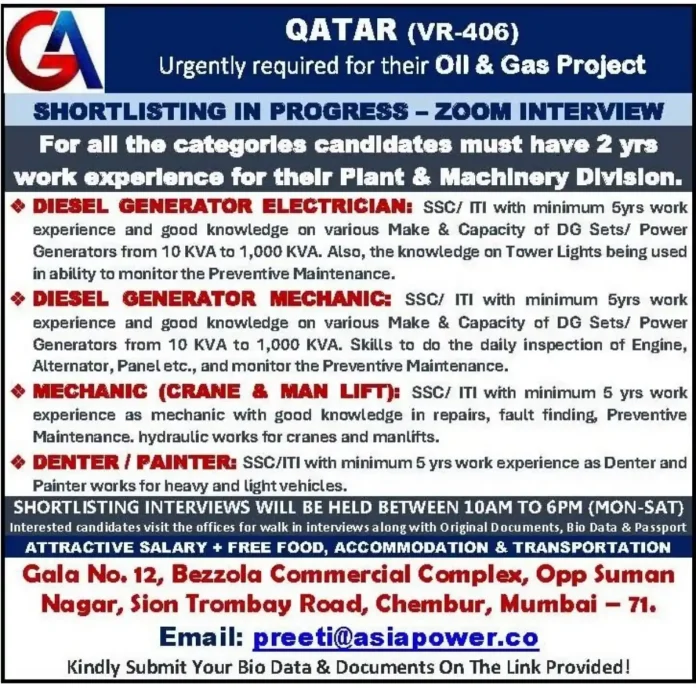 Job Opportunities in Qatar Oil and Gas Sector