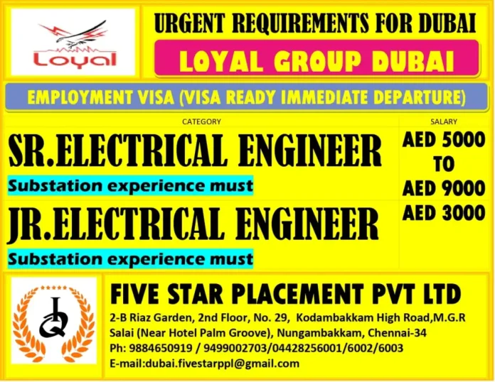 Electrical Engineer Jobs in Dubai - Loyal Group Recruitment