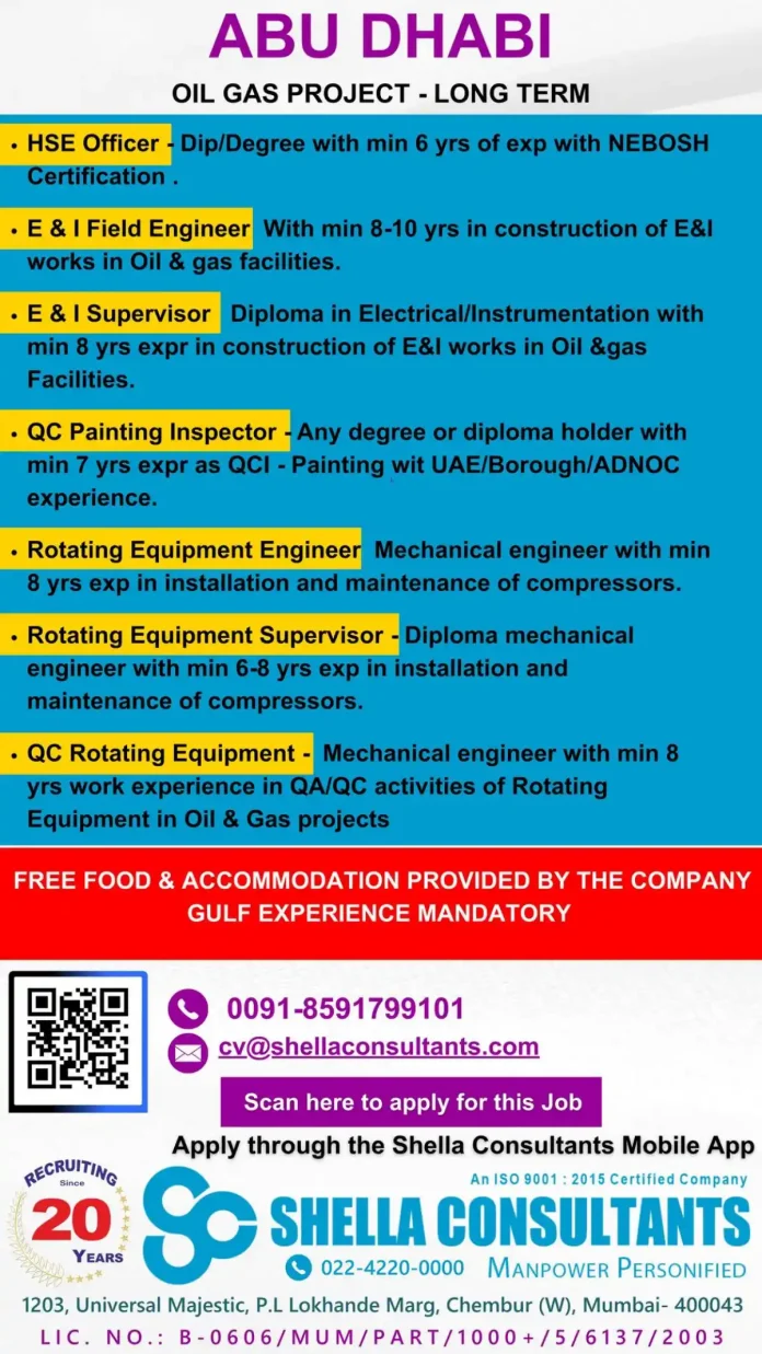 Oil and Gas Project Recruitment in Abu Dhabi