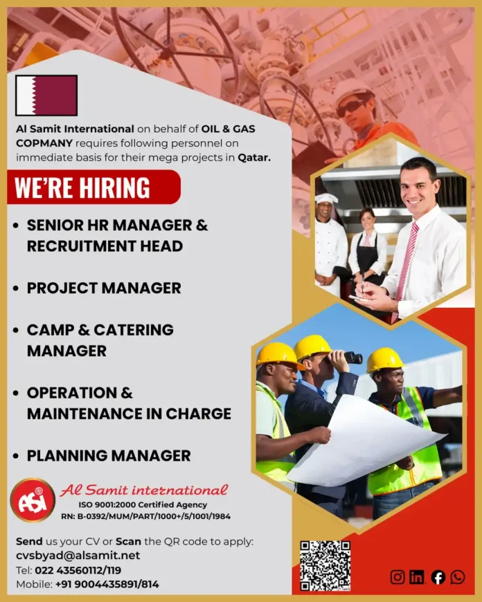 Oil and Gas Jobs in Qatar - Immediate Hiring for Mega Projects