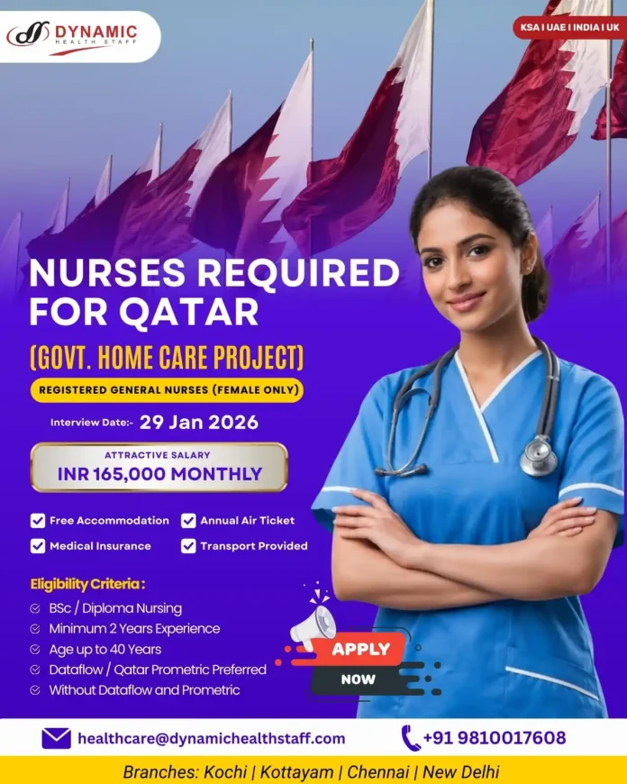 Registered General Nurse Job Opportunity in Qatar with Dynamic Health Staff