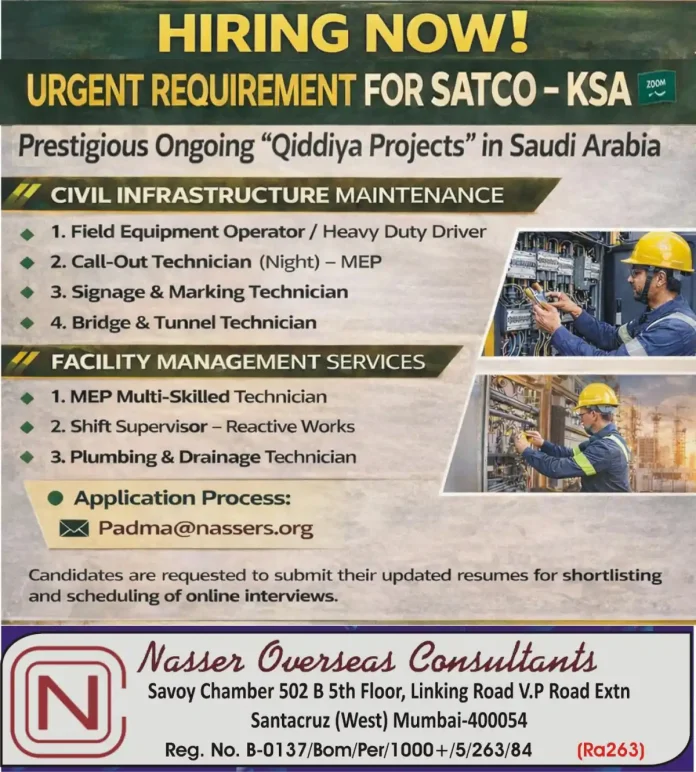 Qiddiya Projects Saudi Arabia Construction Jobs Recruitment