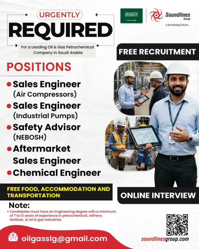 Oil and Gas Industry Jobs in Saudi Arabia Recruitment