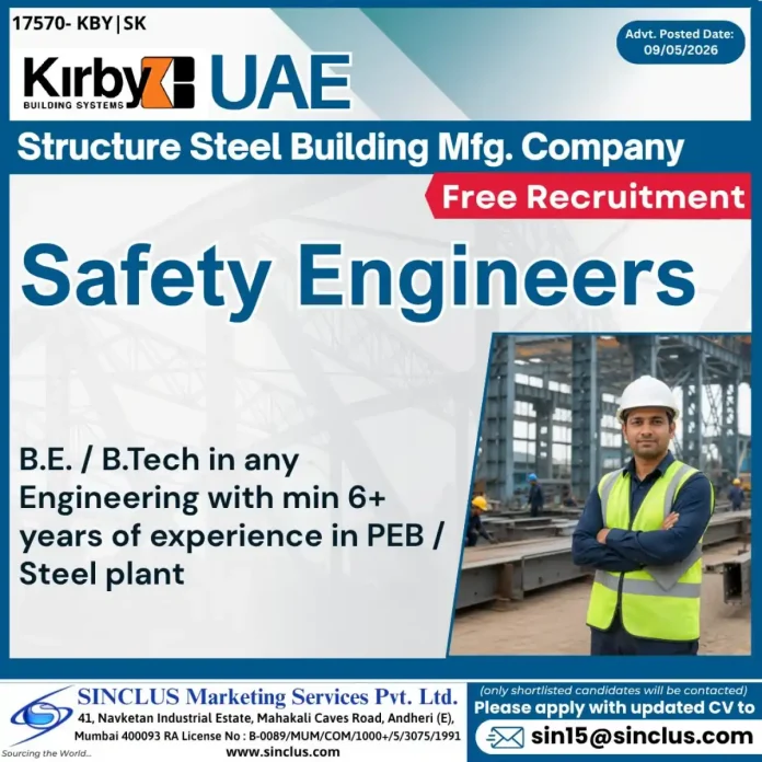 Safety Engineer at steel plant wearing helmet and vest
