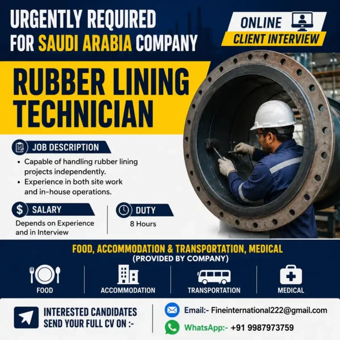 Rubber Lining Technician job