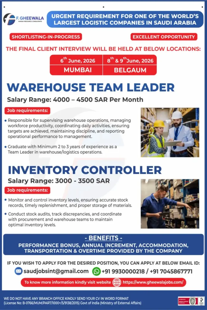 Logistics warehouse operations with workers and inventory