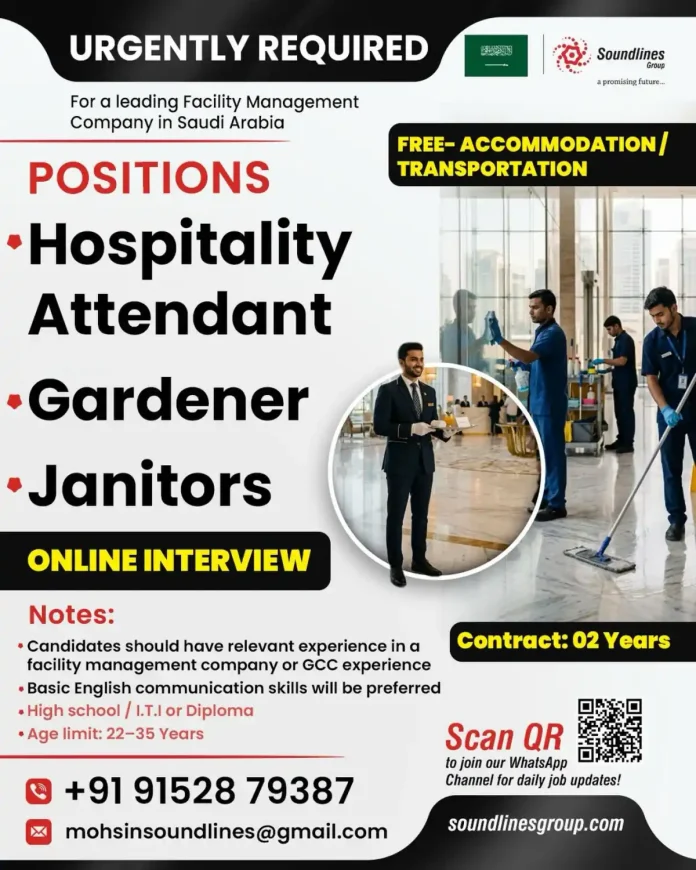 Facility management job online interview