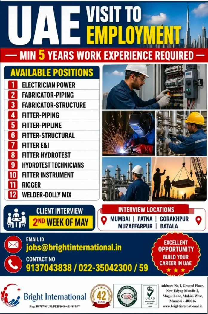 UAE Employment Job Fair Interview Poster