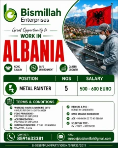 Metal Painter job in Albania