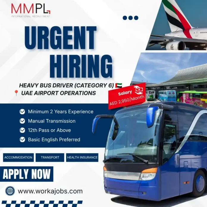Heavy Bus Driver Category 6 UAE Airport Operations