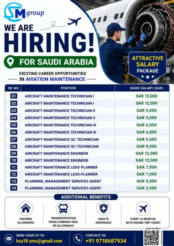 Mgroup aviation maintenance job openings Saudi Arabia