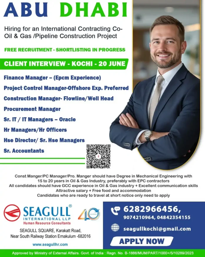 Oil & gas pipeline construction project in Abu Dhabi