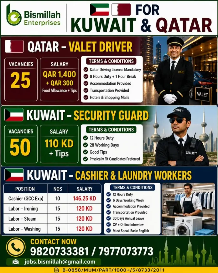 Valet Driver job in Qatar