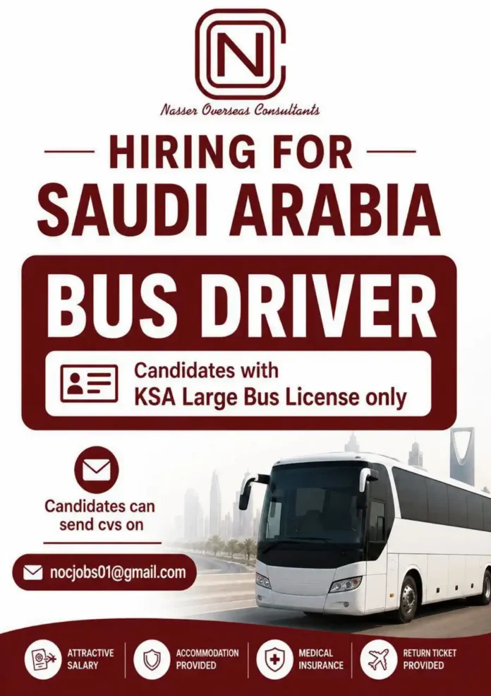 Bus Driver job in Saudi Arabia