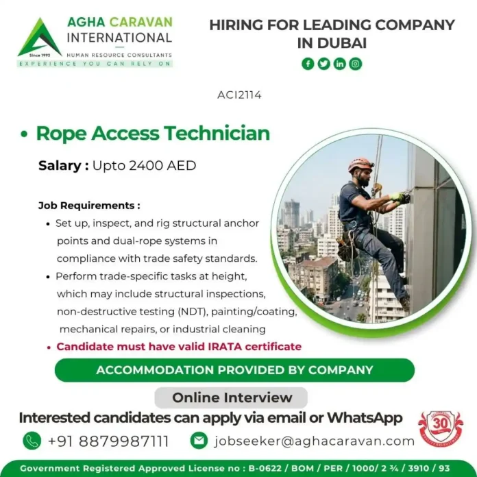 Rope Access Technician Dubai
