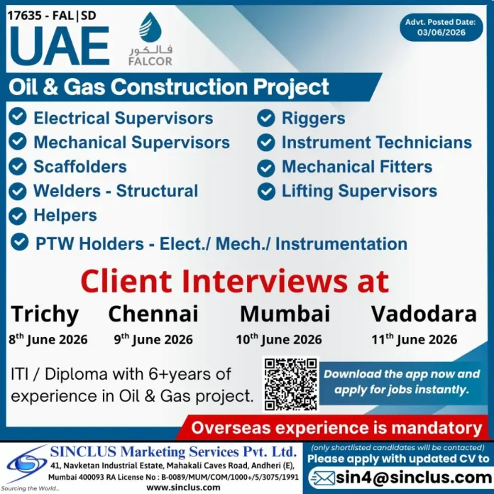 Oil and gas construction project workers