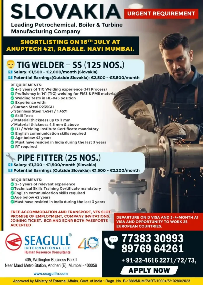 TIG welder working on stainless steel pipe in a petrochemical plant