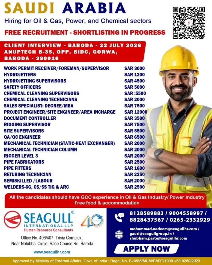 Saudi Arabia Oil and Gas Jobs Recruitment