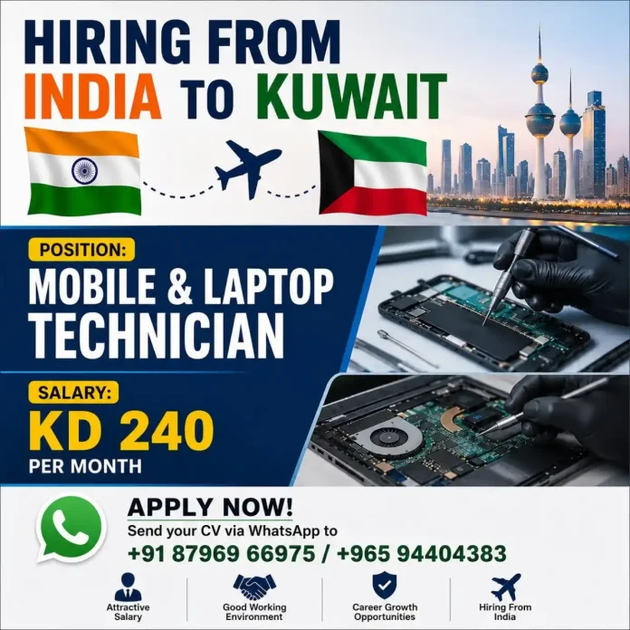 Mobile and Laptop Technician job in Kuwait