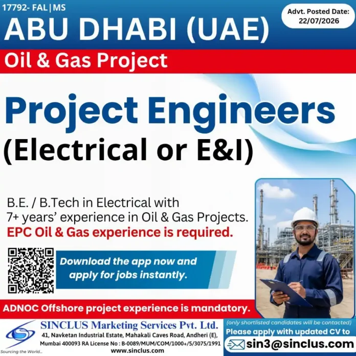 Project Engineer working on offshore oil rig