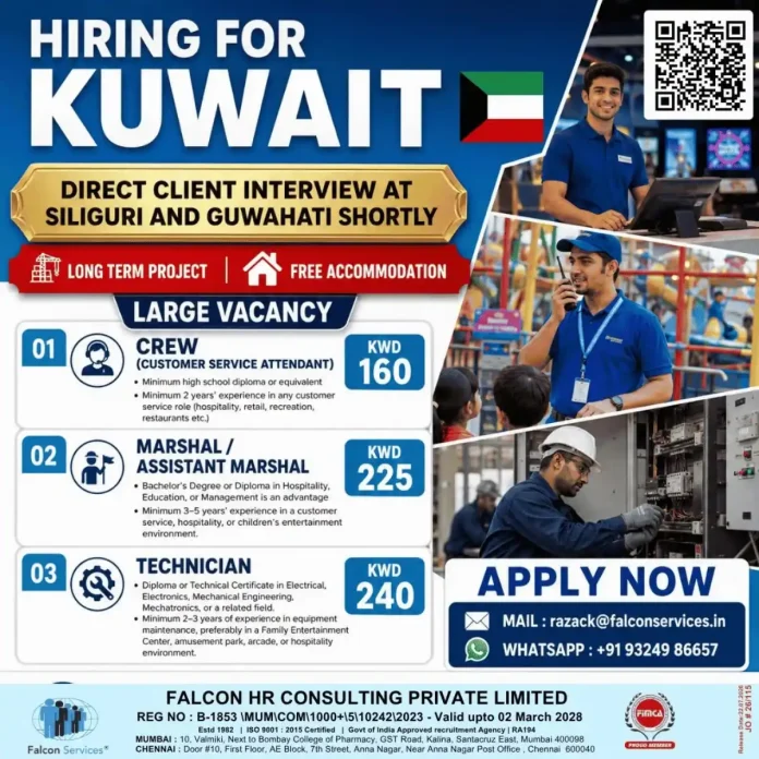 Falcon Services Kuwait job vacancy 2025