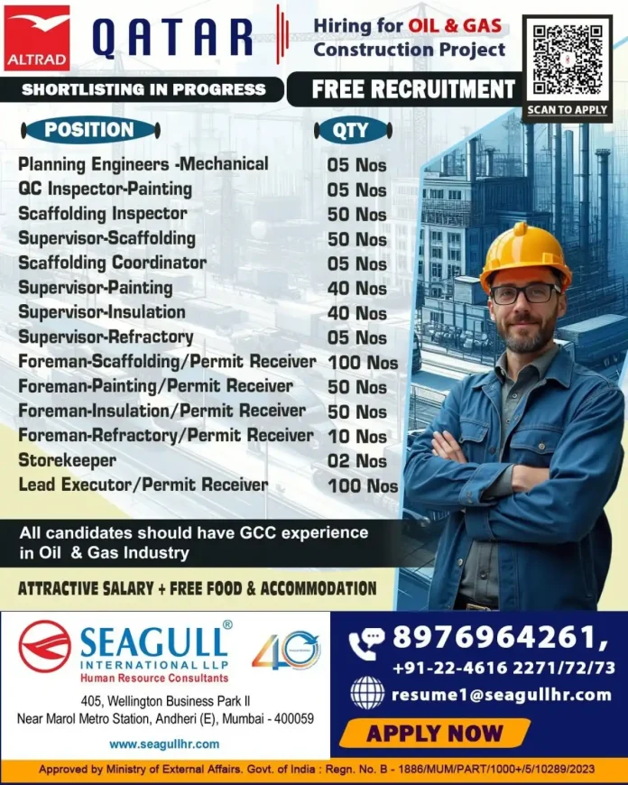 ALTRAD Qatar recruitment job advertisement